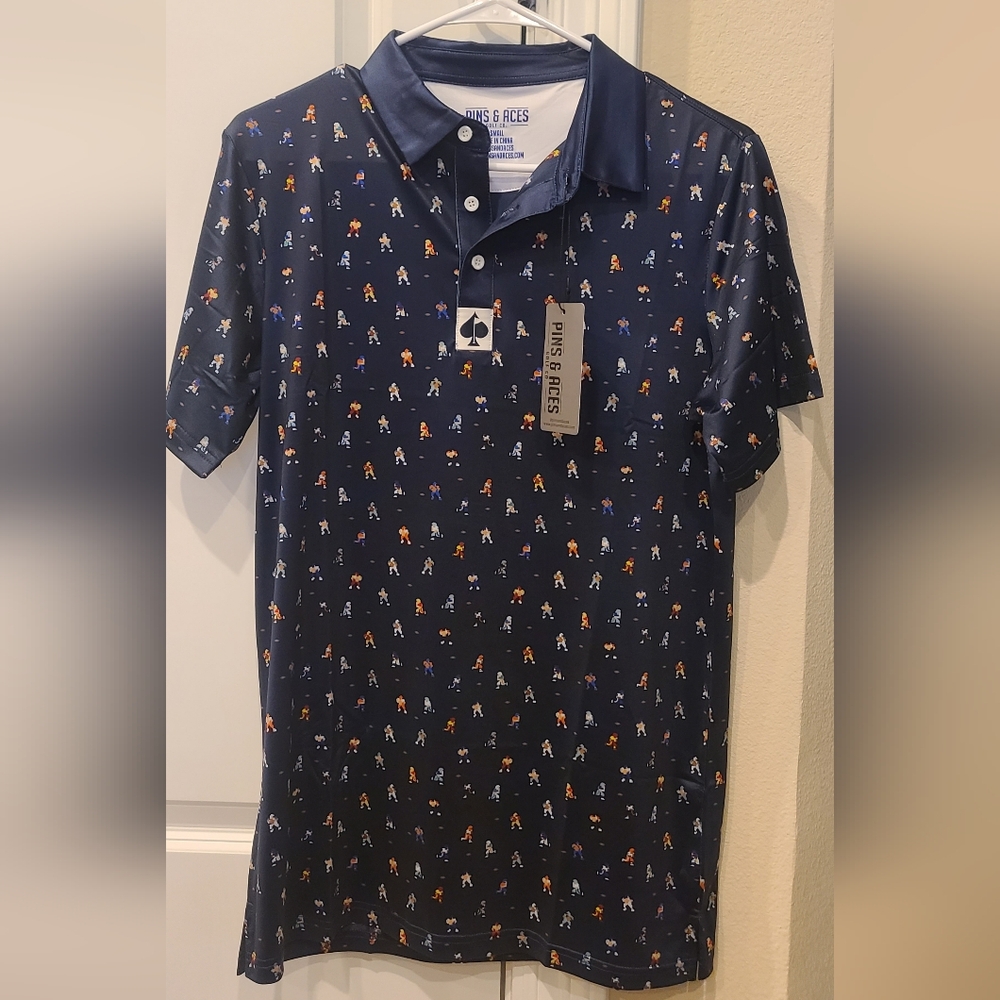 Pins & Aces Mens Golf Polo